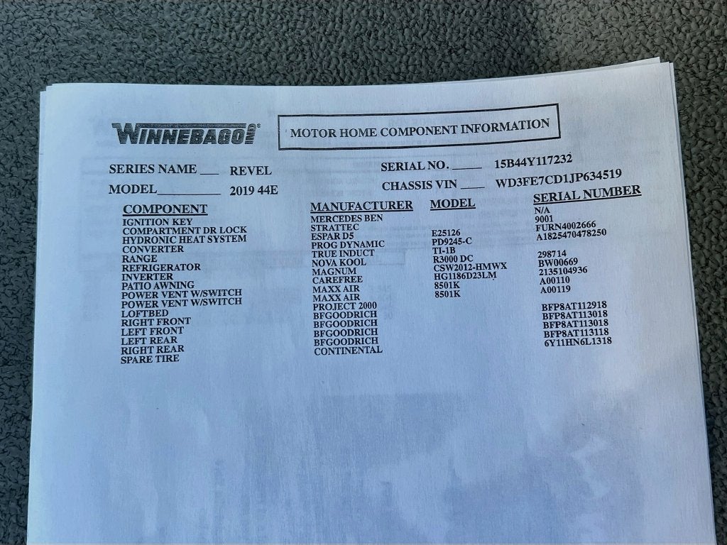 2018 Winnebago Revel 2019 44E