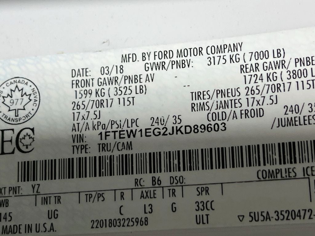 2018 Ford F-150 XLT