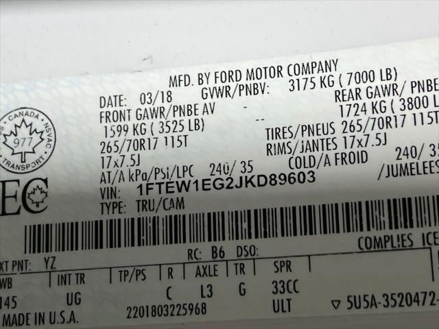 2018 Ford F-150 XLT