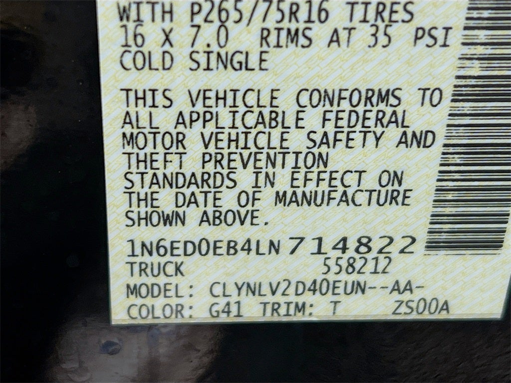 2020 Nissan Frontier PRO-4X