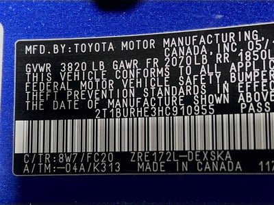 2017 Toyota Corolla SE