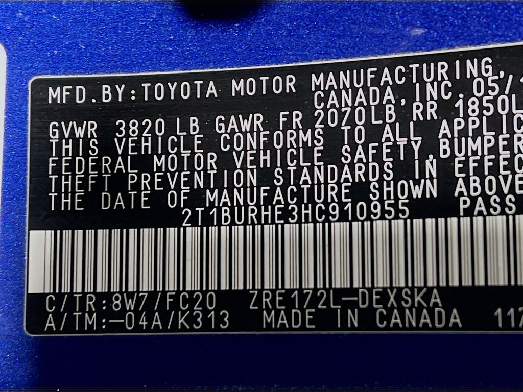 2017 Toyota Corolla SE