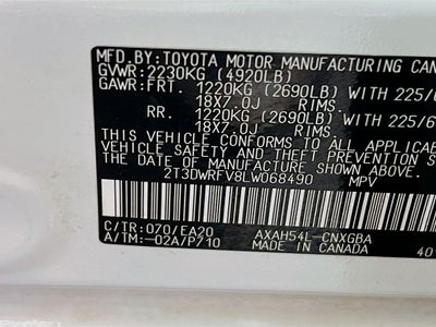 2020 Toyota RAV4 Hybrid Limited
