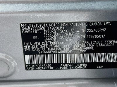 2020 Toyota RAV4 Hybrid XLE