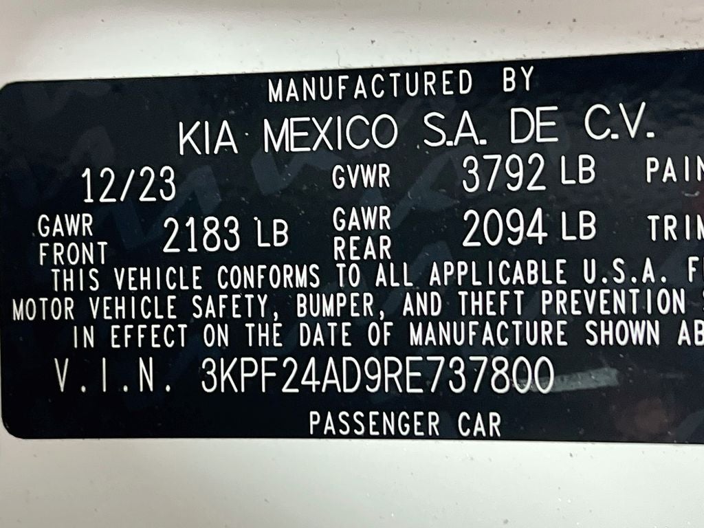 2024 Kia Forte LXS