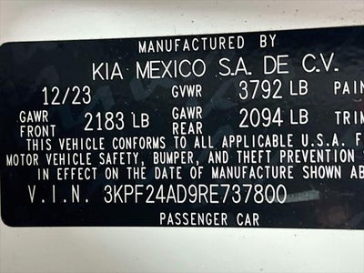 2024 Kia Forte LXS
