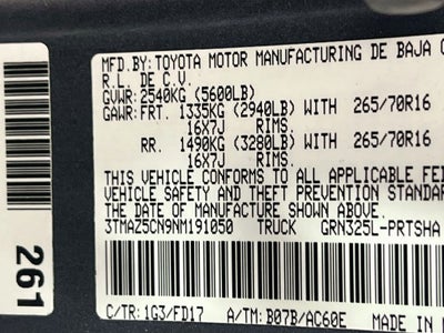 2022 Toyota Tacoma TRD Off-Road V6