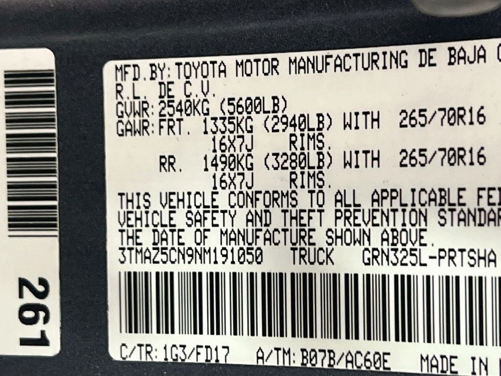 2022 Toyota Tacoma TRD Off-Road V6