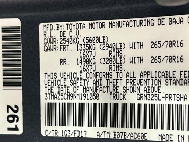 2022 Toyota Tacoma TRD Off-Road V6