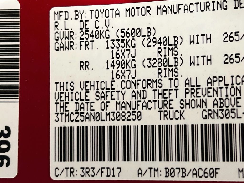2020 Toyota Tacoma TRD Off-Road V6