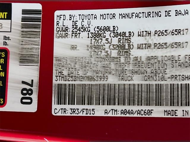 2019 Toyota Tacoma TRD Sport V6