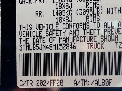 2025 Toyota Tacoma SR5