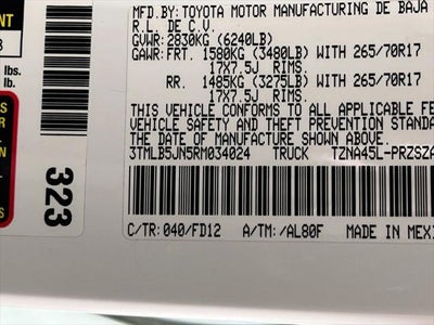 2024 Toyota Tacoma TRD Off-Road