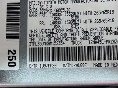 2025 Toyota Tacoma SR5