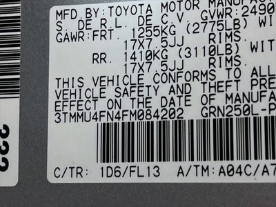 2015 Toyota Tacoma Base V6