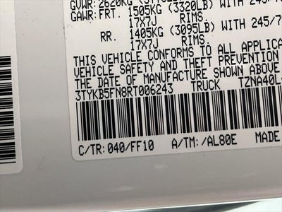 2024 Toyota Tacoma SR5
