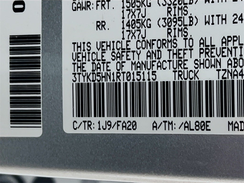 2024 Toyota Tacoma SR