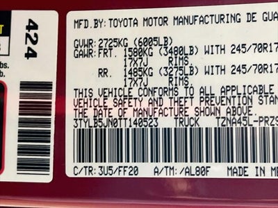 2026 Toyota Tacoma SR5