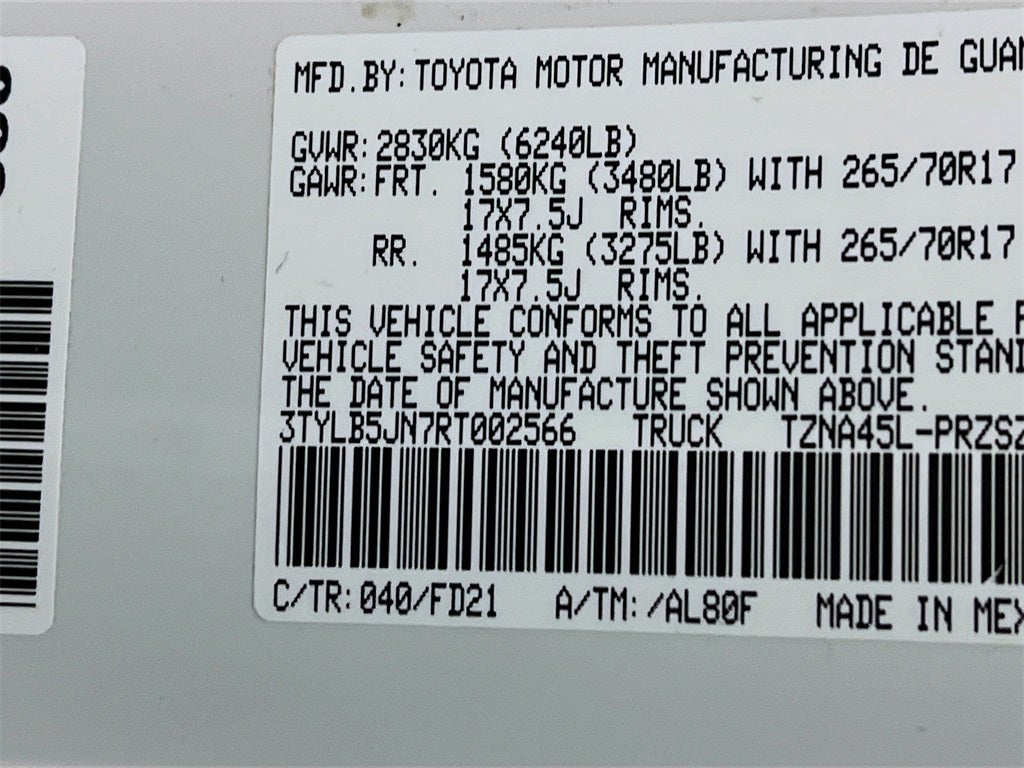 2024 Toyota Tacoma TRD Off-Road