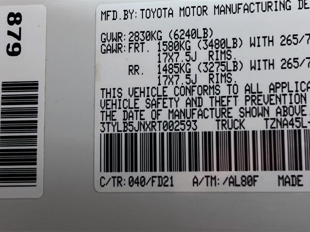 2024 Toyota Tacoma SR5