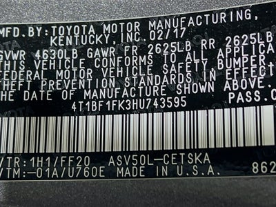 2017 Toyota Camry SE