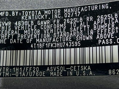 2017 Toyota Camry SE