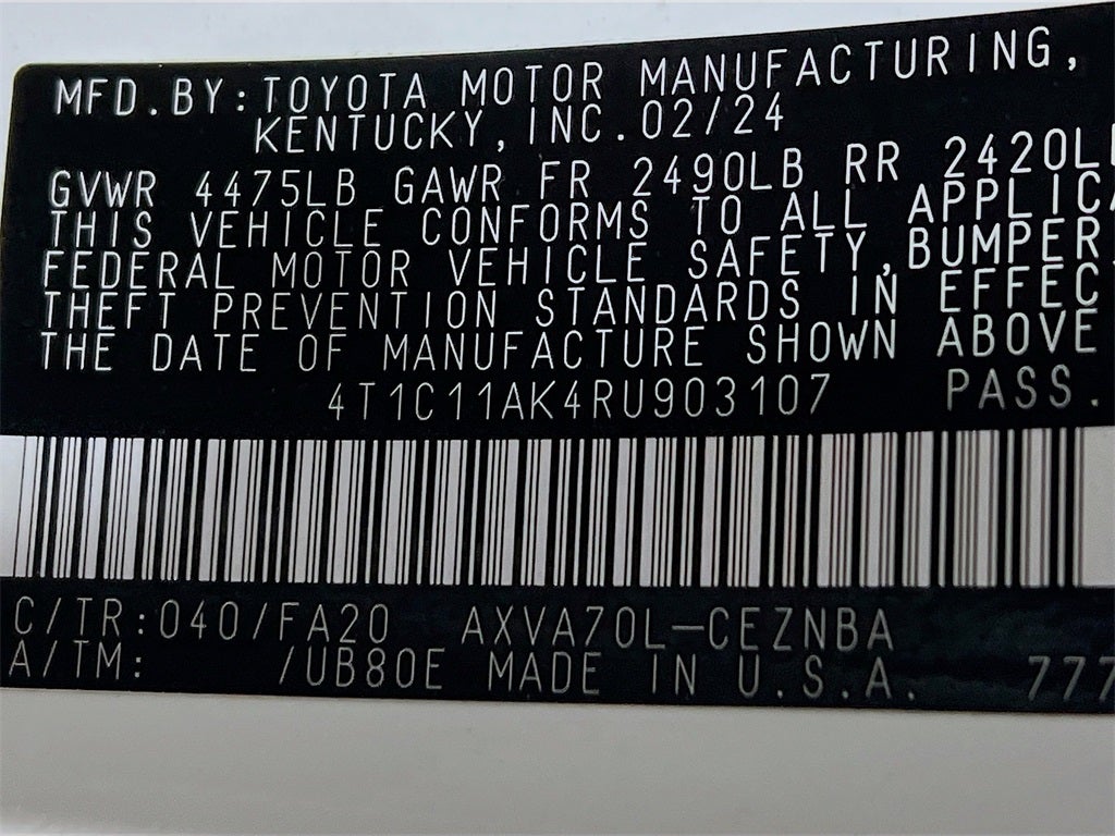 2024 Toyota Camry LE