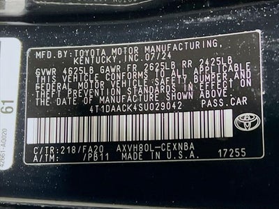 2025 Toyota Camry LE