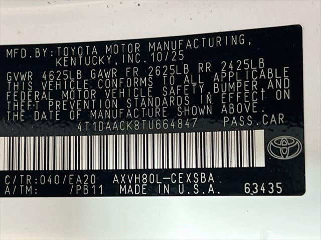 2026 Toyota Camry SE