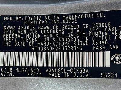 2025 Toyota Camry XLE