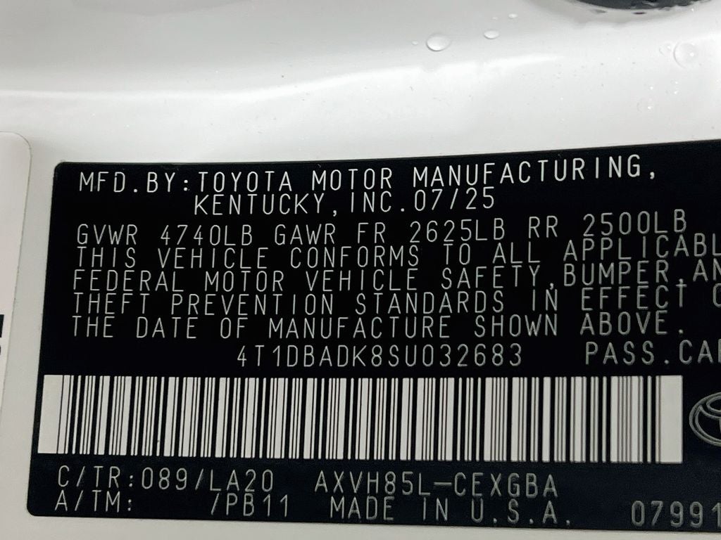 2025 Toyota Camry XLE