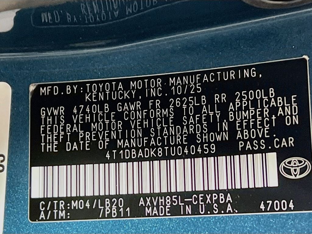 2026 Toyota Camry XSE