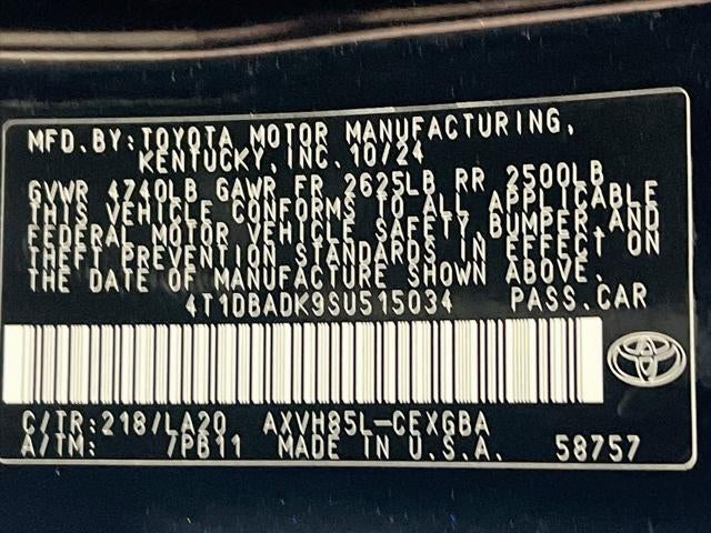 2025 Toyota Camry XLE
