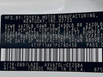 2023 Toyota Camry XLE