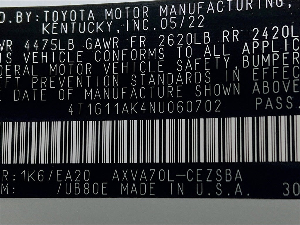 2022 Toyota Camry SE