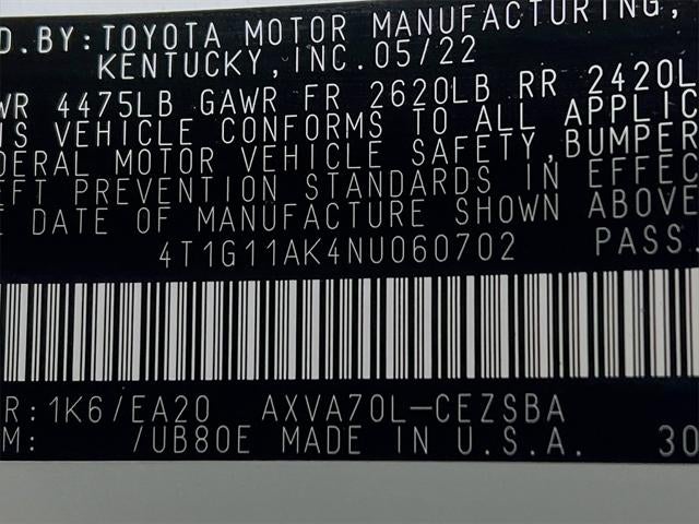 2022 Toyota Camry SE