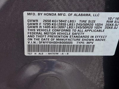 2017 Honda Pilot Elite