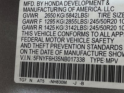 2022 Honda Pilot Sport