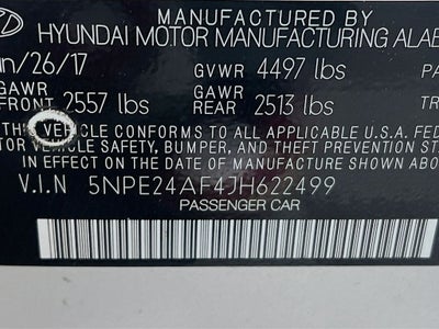 2018 Hyundai Sonata SE