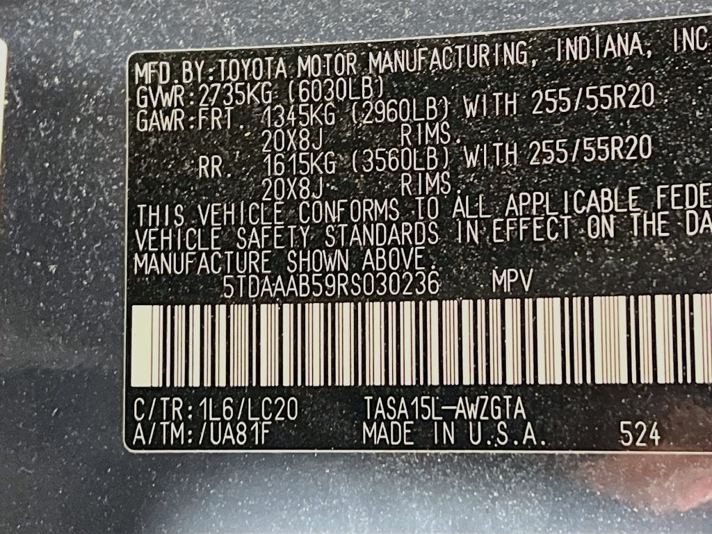 2024 Toyota Grand Highlander Limited