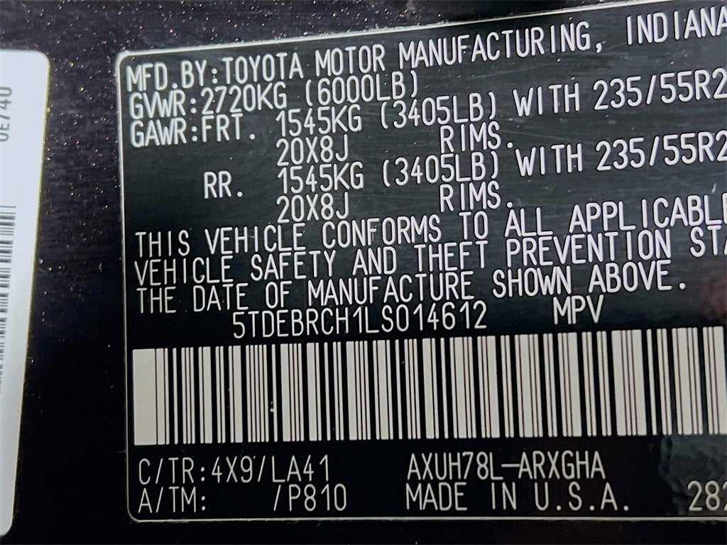 2020 Toyota Highlander Hybrid Platinum