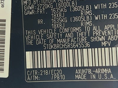 2024 Toyota Highlander Hybrid XLE