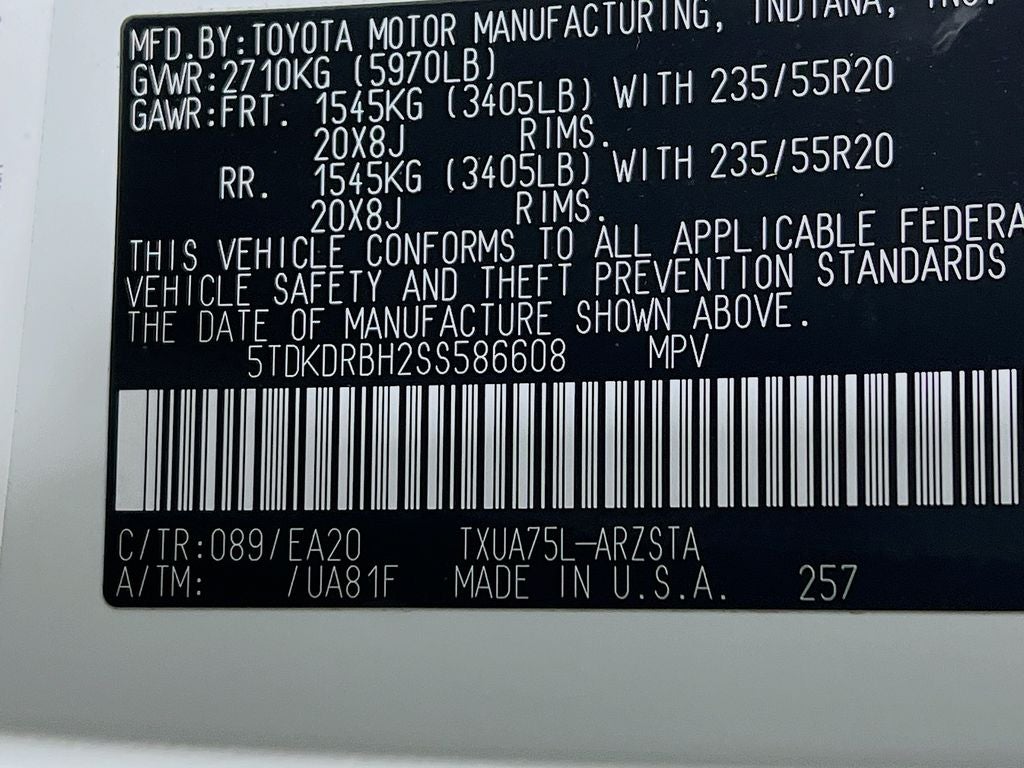 2025 Toyota Highlander XSE