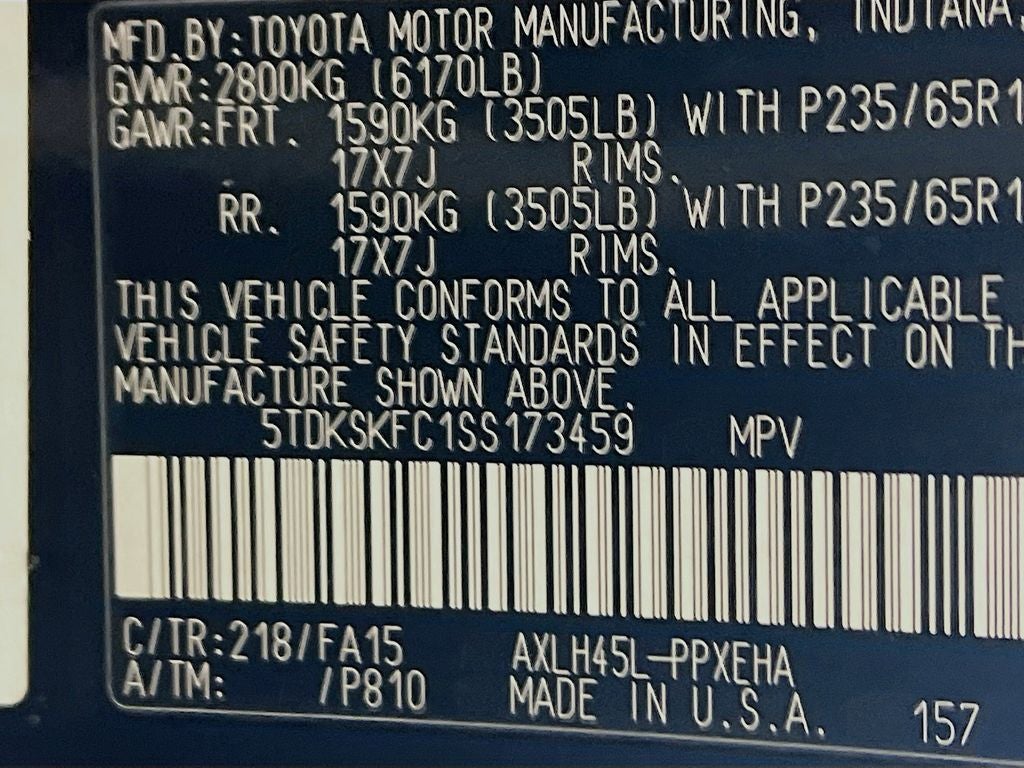 2025 Toyota Sienna LE 8 Passenger