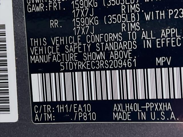 2024 Toyota Sienna XLE 8 Passenger