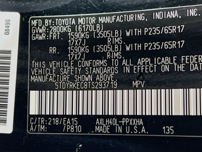 2026 Toyota Sienna XLE 8 Passenger