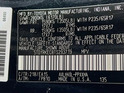 2026 Toyota Sienna XLE 8 Passenger