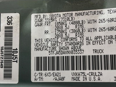 2022 Toyota Tundra Limited