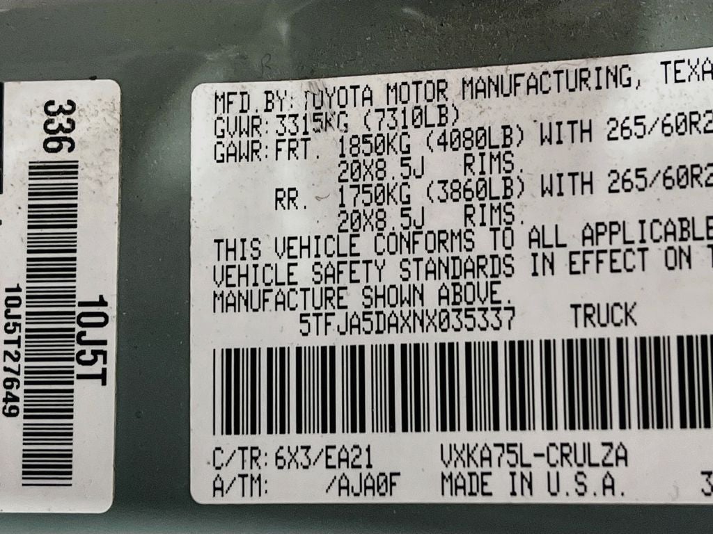 2022 Toyota Tundra Limited