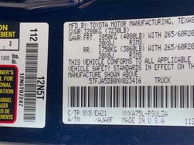 2022 Toyota Tundra Limited